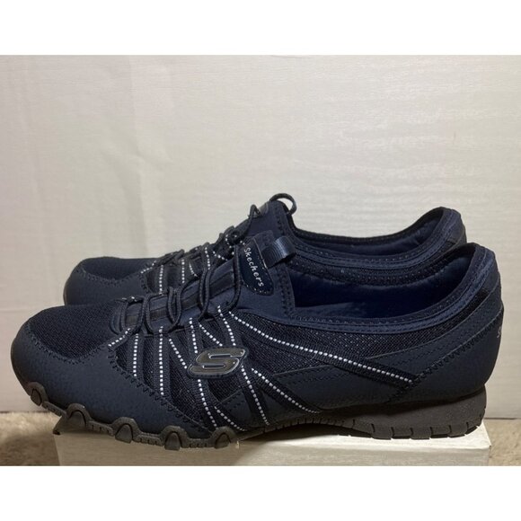 Skechers Casual Shoes Wm 8 Navy Bikers Lite Relive Air Cooled Memory Foam - Picture 6 of 12